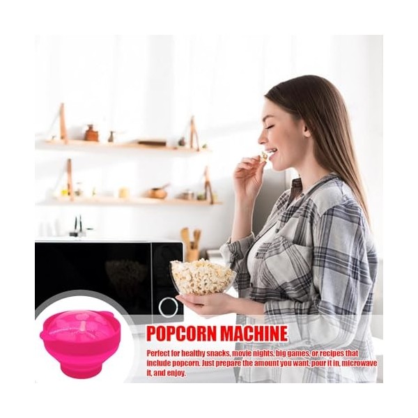 Bol À Pop-corn Allant Au Four – Machine À Pop-corn Pour Micro-ondes | Bol À Pop-corn Pliable En Silicone Pour Micro-ondes À A