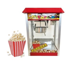 Machine à Pop Corn Professionnelle – Acier Inoxydable, 1440W, Capacité 200g par Opération – Idéale pour Cinémas, Événements e
