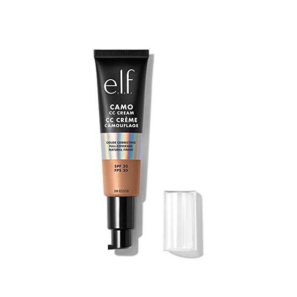 e.l.f. Camo CC Cream Fond de teint correcteur de couleur avec SPF 30, léger 250 W, 30 g