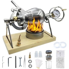 Machine à Pop-Corn Manuelle, Machine à Pop-Corn Traditionnelle Chinoise, Mini Pot à Pop-Corn en Acier Inoxydable, Petit Canon