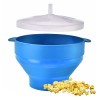 FORYNXHWIN Machine à popcorn pour micro-ondes, bol pliable en silicone de qualité alimentaire avec couvercle, pour les soirée...