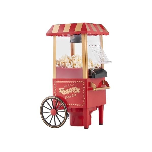 Namvo Machine à Pop-Corn électrique, Pop-Corn Frais Fait Maison en Moins de 3 Minutes, utilise de lair Chaud, Couvercle Amov