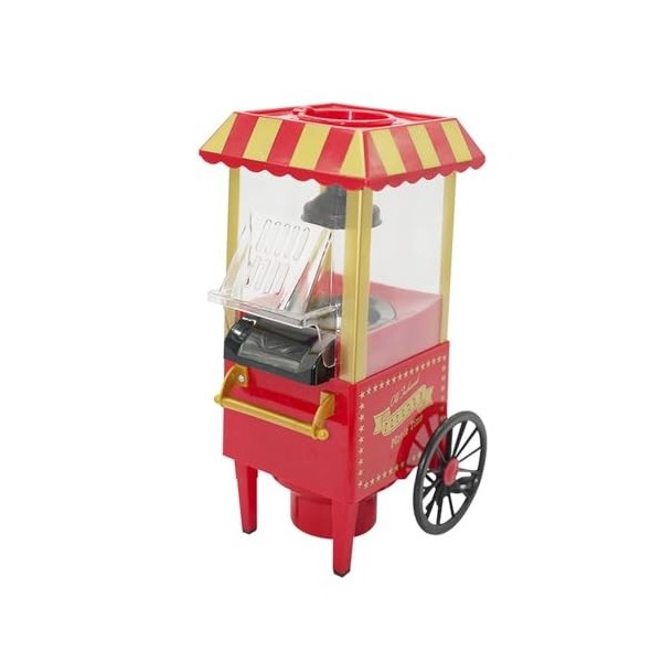 Namvo Machine à Pop-Corn électrique, Pop-Corn Frais Fait Maison en Moins de 3 Minutes, utilise de lair Chaud, Couvercle Amov