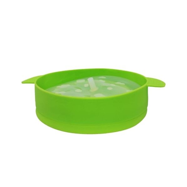 Générique Popcorn Popper en silicone pour micro-ondes, Pliable, Résistant à la chaleur, Anti-adhésif, 15 tasses, Vert