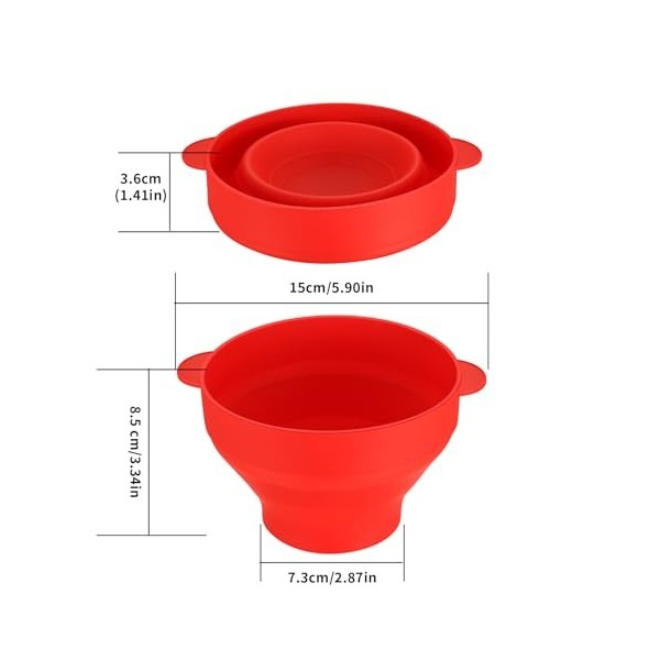 Popcorn Popcorn pour micro-ondes, machine à popcorn en silicone, un bol à pop-corn facile à préparer, bol pliable pour machin