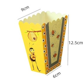 12pcs Boîtes de Popcorn Box, Popcorn Boîte de Papiers, Sachet Pop Corn, Popcorn Boite Pour Noël, Bonbons Conteneur