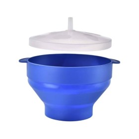 Bol à popcorn pour micro-ondes | Bol à popcorn pliable pour micro-ondes – Bol à popcorn réutilisable en silicone pour cuisine