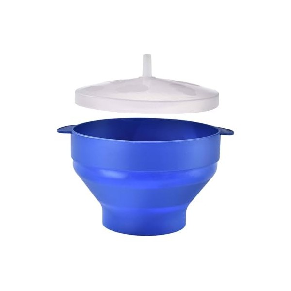 Bol à popcorn pour micro-ondes | Bol à popcorn pliable pour micro-ondes – Bol à popcorn réutilisable en silicone pour cuisine