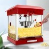 WOQLIBE Machine à pop-corn 800 W - Machine à pop-corn professionnelle avec pot en acier inoxydable - Pour magasins, supermarc