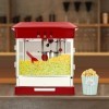 Machine à pop-corn 800 W - Machine à pop-corn professionnelle avec pot en acier inoxydable - Pour magasins, supermarchés, cin