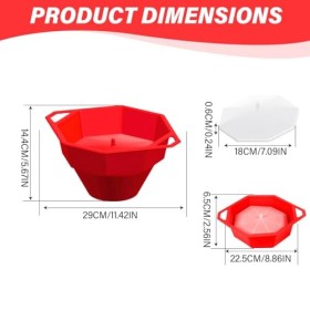 Hperu Popcorn Popcorn Micro-Ondes Popper Pliable et Coffre