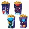 Astronaute Popcorn Boîtes,Boîte à Popcorn 12 PCS Popcorn Conteneurs Partie Carton Bonbon Conteneur Fête Boites Cadeaux pour N