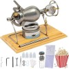 Machine à Pop-Corn Manuelle, Machine à Pop-Corn Haute Pression en Acier Inoxydable, Machine à Pop-Corn Traditionnelle Chinois