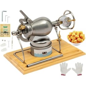 Machine à Pop-Corn Traditionnelle Chinoise, Machine à Pop-Corn Manuelle, Pot à Pop-Corn en Acier Inoxydable, Petit Canon à Po