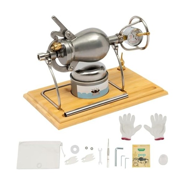 Canon à Pop-Corn Chinois Machine à Pop-Corn Haute Pression Machine à Pop-Corn en Acier Inoxydable Machine à Pop-Corn pour Riz