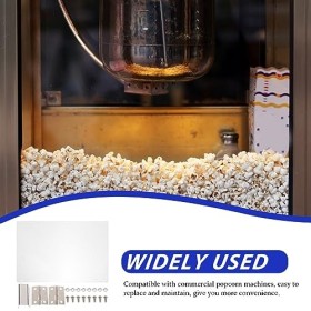MILISTEN Accessoires de panneau de porte pour machines à pop-corn commerciales Plaque de pop-corn transparente Pièces de rech