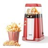 YASHE Machine à pop-corn rétro, 1200 W Machine à pop-corn à air chaud avec gobelet doseur, à bouton unique, sans huile, Parfa