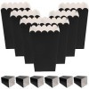 Lurrose Lot de 50 mini boîtes à popcorn jetables en papier pour cinéma, cinéma, cinéma, pop-corn, seau, sulfurisé, biscuits, 