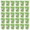 UPKOCH Lot de 30 boîtes à popcorn - Sac en papier vert - Jetables - Ballon de football vert - Sac demballage pour frites