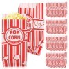 PartyKindom Lot de 100 sacs à popcorn pour fête, soirée cinéma, frites, biscuits, aliments individuels, sacs à déjeuner, à em