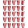 JOYISEN 25 Pièces Boite Pop Corn Petite Sachet Pop Corn Avec Rouge Pot Popcorn Pour Fête Anniversaire mariage Noël