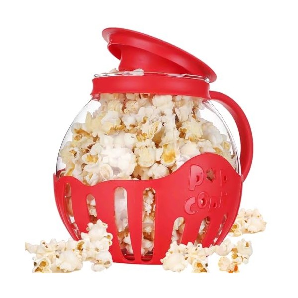 Popper à Pop-corn pour Micro-Ondes,Pop Corn au Micro Ondes, Lavable au Lave-vaisselle, pour les Rassemblements, les Fêtes, le