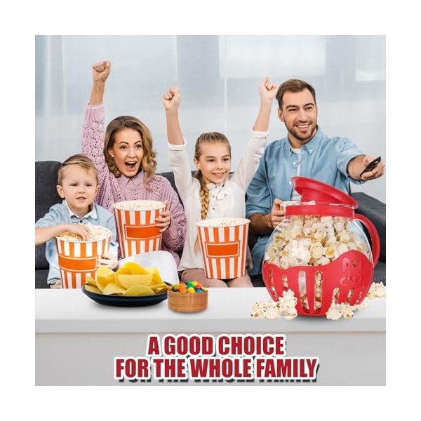Popper à Pop-corn pour Micro-Ondes,Pop Corn au Micro Ondes, Lavable au Lave-vaisselle, pour les Rassemblements, les Fêtes, le