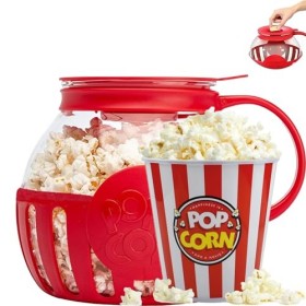 EVER GOODS - Popper à popcorn pour micro-ondes, faire fondre votre sauce préférée, récipient de cuisson à popcorn avec couver