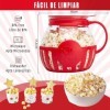 EVER GOODS - Popper à popcorn pour micro-ondes, faire fondre votre sauce préférée, récipient de cuisson à popcorn avec couver