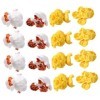 TOYANDONA 50 Pièces Pop-Corn Artificiel Pop-Corn Miniature en Résine Faux Pop-Corn Miniature Faux Modèle Alimentaire Décorati