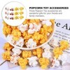 TOYANDONA 50 Pièces Pop-Corn Artificiel Pop-Corn Miniature en Résine Faux Pop-Corn Miniature Faux Modèle Alimentaire Décorati