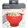NERTHUS FIH 1232 Pot de cuisson à pop-corn avec poignées et couvercle en silicone de haute qualité. Pliable.