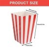 Lot de 30 boîtes à pop-corn, petits sacs à pop-corn rayés, sacs en papier, sacs à bonbons pour la maison, les mariages, les s