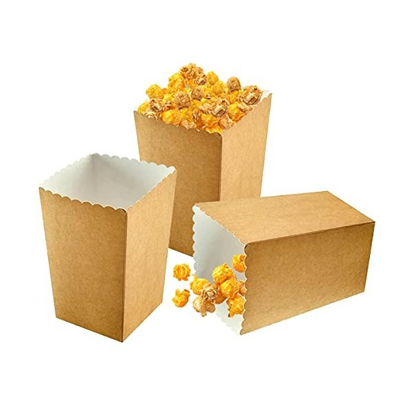 Boite Pop Corn Anniversaire, 30 Pièces Popcorn Boite, Cornet a Pop Corn, Pop Corn Boite, Cornet Papier pour Les Collations de
