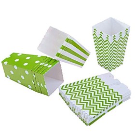 PALMFOX 36 Pcs Popcorn Boxes Carton Popcorn Papier Sacs Petit Snack Bonbons Conteneurs pour Kid Mariage Anniversaire Fête Déc
