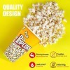 Novelty Place Lot de 3 boîtes à popcorn en plastique de style rétro pour soirée cinéma – 17,8 cm de haut x 11,4 cm de diamètr