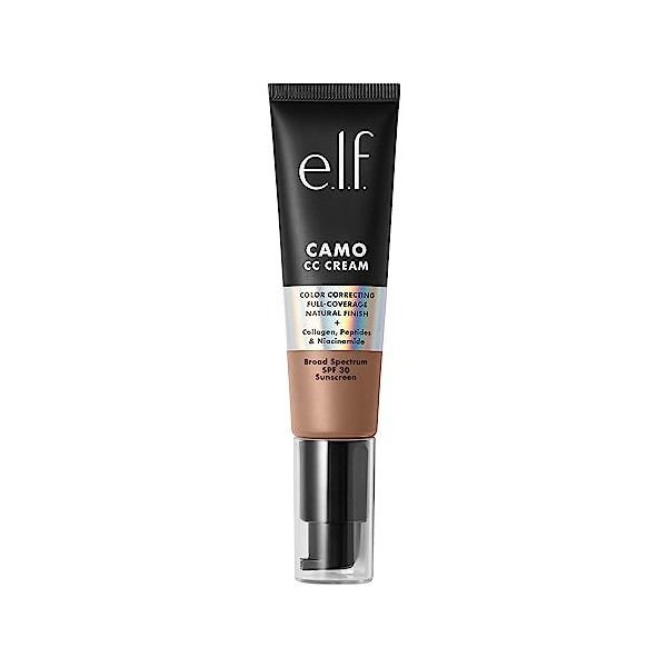 e.l.f. Camo CC Cream Fond de teint correcteur de couleur avec SPF 30, léger 250 W, 30 g BB Crème