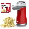 Edihome, Machine a Pop Corn, Popcorn, 1200 W, Comprend une cuillère de dosage, Popcorn prêt en 2 minutes Rouge 