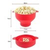 Fousenuk Pop Corn Micro Ondes, Bol à Pop-Corn En Silicone pour Micro-Ondes avec Couvercle, Pliable Machine à Popcorn, Reusabl