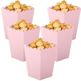 CC wonderland zone Lot de 24 Petite Boîtes à Popcorn Rose,Mini Popcorn Box en Papier pour Fêtes…