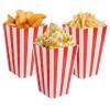 Lot de 50 sachets à pop-corn - Gobelets à pop-corn - Boîte à goûter - Sacs à bonbons - Pour soirée cinéma, collation rétro - 