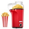 Machine à Pop Corn 1400W, 4L Grande Capacité, 120g Machine Pop Corn à Air Chaud pour la Maison, Sain & Huile Sans Gras, 2 Min