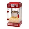 Elite Gourmet EPM-250 Machine à popcorn classique à poser, style rétro/fête foraine, capacité 74 ml, pour soirée cinéma, rou