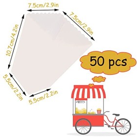 50 Pièces Popcorn Boîtes, Carton Bonbons Conteneur, Popcorn Carton, Boîtes à Popcorn pour Fêtes, Boites à Popcorn et Bonbons,