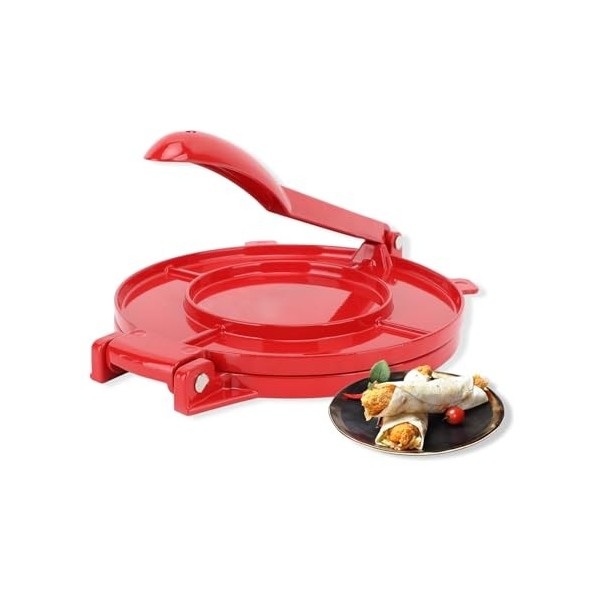 Diyeeni Presse à Tortilla de 9 Pouces, Machine à Tortilla Robuste avec Poignée Pliable, Presse à Tortilla à Farine en Alliage