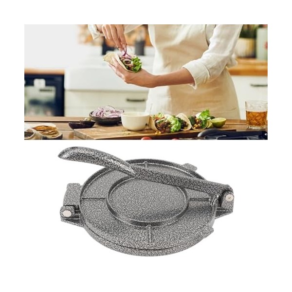 Fockety Presse-Tortilla, 6,3 Pouces Alliage Daluminium Fabricant de Tortillas Presse-Tortilla à la Farine Presse à Tacos Rot