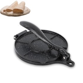 Presse à Tortillas, Machine à Tortillas et Roti de 10 Pouces, Plaques de Cuisson Antiadhésives Multifonctions pour Tortillas 