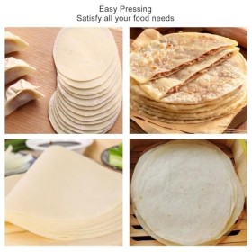Presse à Tortillas, Machine à Tortillas et Roti de 10 Pouces, Plaques de Cuisson Antiadhésives Multifonctions pour Tortillas 