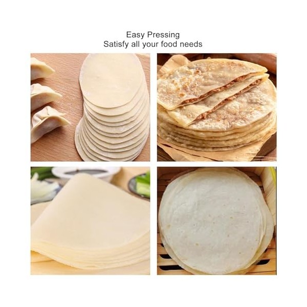 Presse à Tortillas, Machine à Tortillas et Roti de 10 Pouces, Plaques de Cuisson Antiadhésives Multifonctions pour Tortillas 