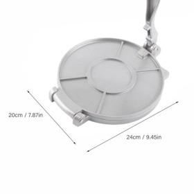 Presse à Tortillas, Machine à Tortillas en Alliage Daluminium de 20 Cm avec Outil de Pressage Roti à Poignée Incurvée pour l